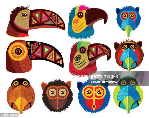 panama mask, panama, san miguelito, juan diaz, david, arraijan, colon, las cumbres, la chorrera, pedregal, tocumen, santiago de veraguas, parque lefevre, chilibre, cativa, rio abajo, nuevo belen, ancon, alcalde diaz, el chorrillo, changuinola - parrot stock illustrations