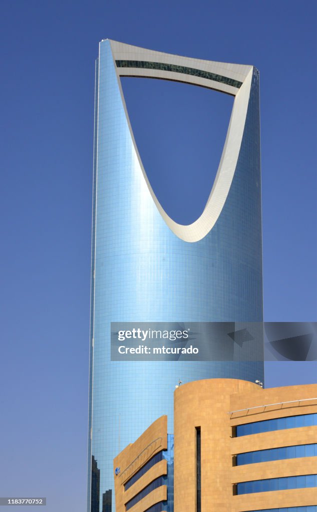Kingdom Centre tower and Etihad Etisalat / Mobily building, Riyadh, Saudi Arabia