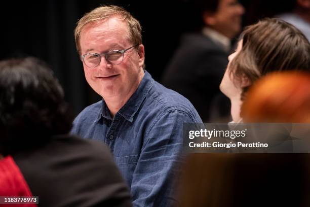 Director Brad Bird attends a dinner at Teatro Sociale during the International Alba White Truffle Fair on October 18, 2019 in Alba, Italy.