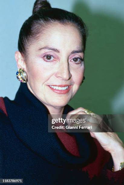 Spanish Opera singer Teresa Berganza, Madrid, Spain, 1991. .