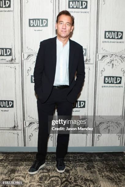 Actor Clive Owen visits Build to discuss 'The Song of Names' at Build Studio on November 21, 2019 in New York City.