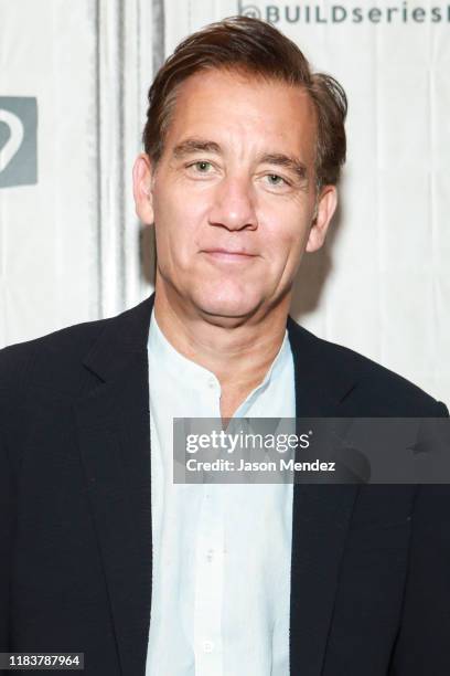 Actor Clive Owen visits Build to discuss 'The Song of Names' at Build Studio on November 21, 2019 in New York City.