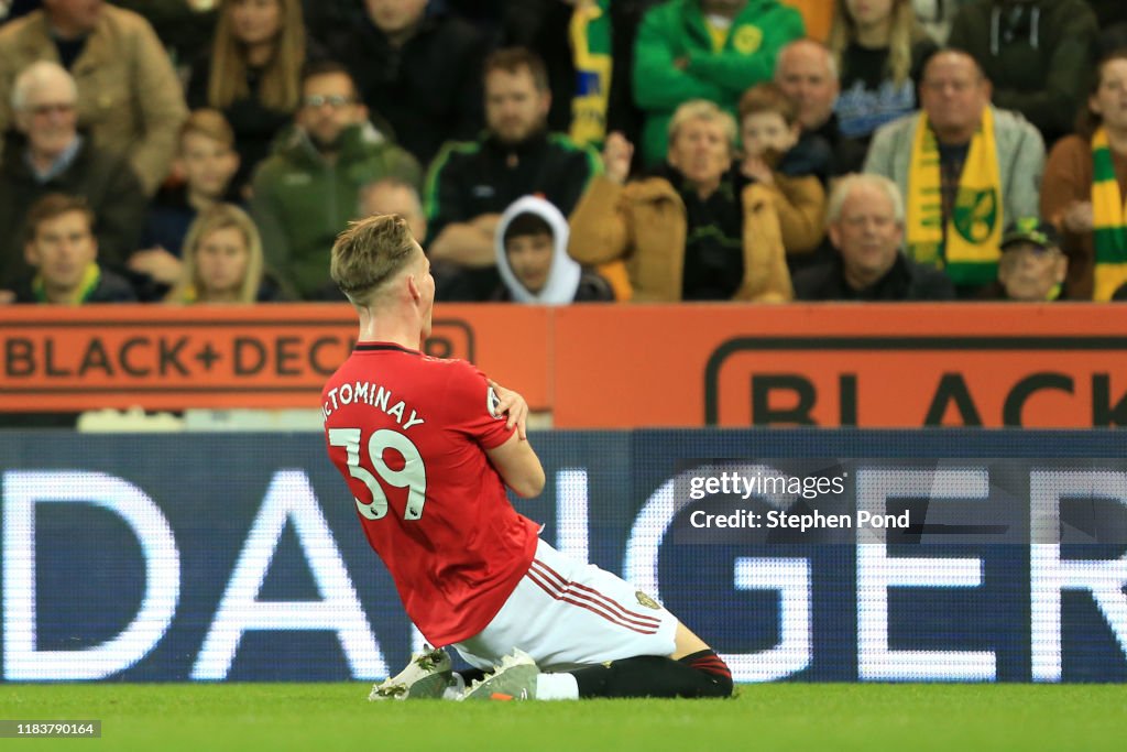 Norwich City v Manchester United - Premier League