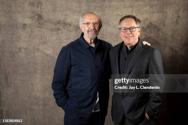 Actor Jonathan Pryce and director Fernando Meirelles from 'The Two Popes' are photographed for Los Angeles Times on September 9, 2019 at the Toronto...