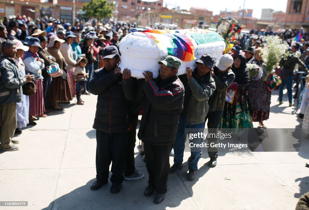 Funerals of Indigenous Killed During Fuel Plant Blockade