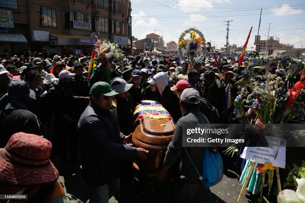 Funerals of Indigenous Killed During Fuel Plant Blockade