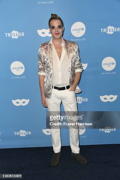Mason McCulley attends the UNICEF Masquerade Ball at Kimpton La Peer Hotel on October 26, 2019 in West Hollywood, California.
