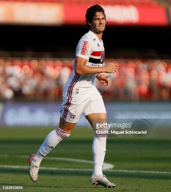 Alexandre Pato of Sao Paulo in action during a match between Sao Paulo and Atletico MG for the Brasileirao Series A 2019 at Morumbi Stadium on...