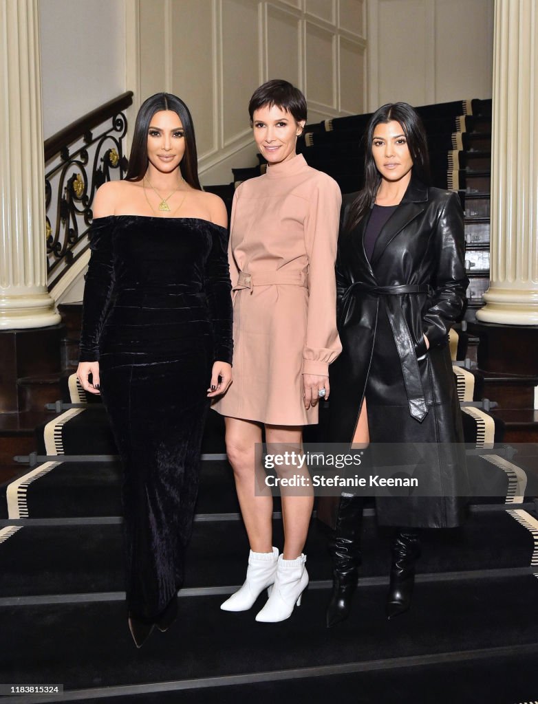 Cassandra Grey Kim Kardashian, Cassandra Grey and Kourtney Kardashian attend VIOLET