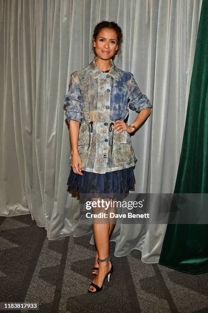 Gugu Mbatha-Raw attends the "Motherless Brooklyn" BAFTA screening reception at Vue Leicester Square on November 21, 2019 in London, England.