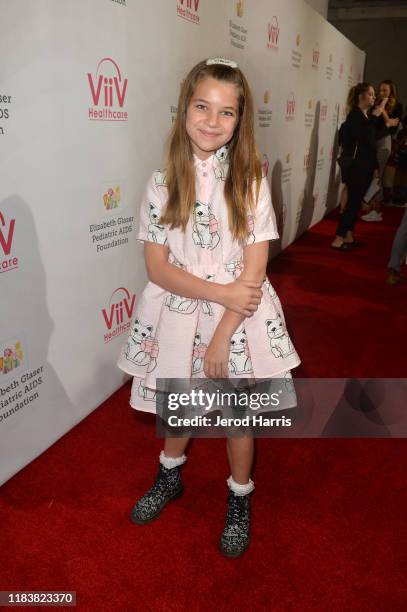Raegan Revord attends the Elizabeth Glaser Pediatric AIDS Foundation's 30th Annual A Time for Heroes Family Festival at Smashbox Studios on October...