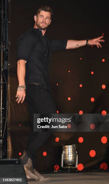 Chris Hemsworth attends the opening ceremony at the Tokyo Comic Con 2019 at Makuhari Messe on November 22, 2019 in Chiba, Japan.