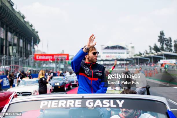 Pierre Gasly of Scuderia Toro Rosso and France during the F1 Grand Prix of Mexico at Autodromo Hermanos Rodriguez on October 27, 2019 in Mexico City,...