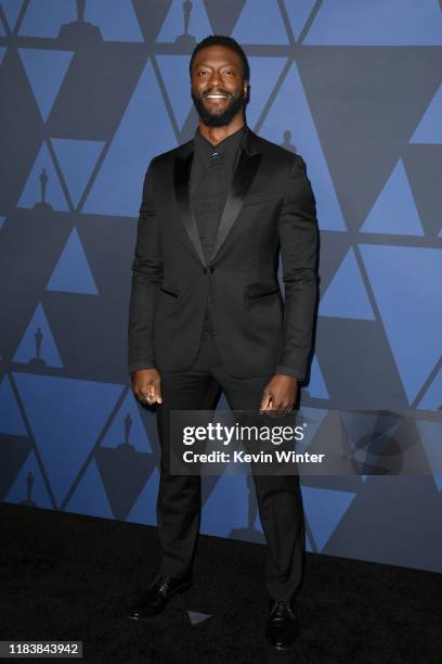 Aldis Hodge attends the Academy Of Motion Picture Arts And Sciences' 11th Annual Governors Awards at The Ray Dolby Ballroom at Hollywood & Highland...