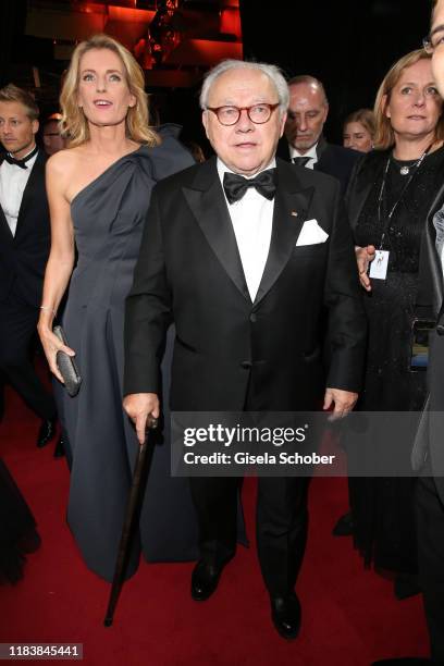 Hubert Burda and his wife Dr. Maria Furtwaengler-Burda during the 71tst Bambi Awards at Festspielhaus Baden-Baden on November 21, 2019 in...