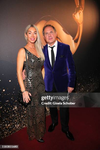 Uwe Ochsenknecht and his wife Kirsten "Kiki" Viebrock during the 71th Bambi Awards winners board at Festspielhaus Baden-Baden on November 21, 2019 in...