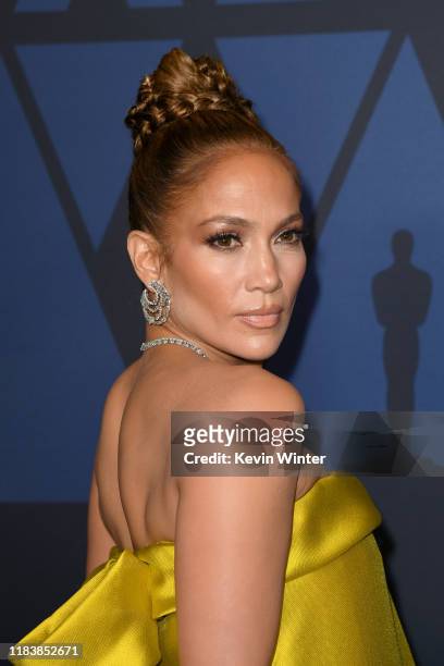 Jennifer Lopez attends the Academy Of Motion Picture Arts And Sciences' 11th Annual Governors Awards at The Ray Dolby Ballroom at Hollywood &...