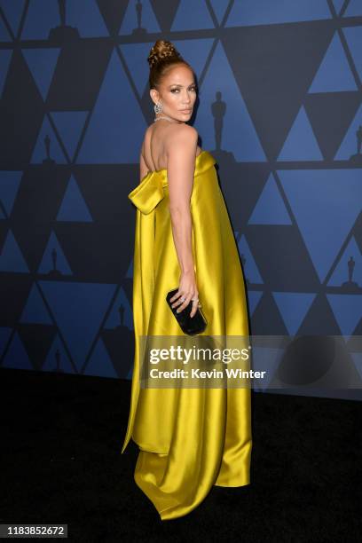 Jennifer Lopez attends the Academy Of Motion Picture Arts And Sciences' 11th Annual Governors Awards at The Ray Dolby Ballroom at Hollywood &...