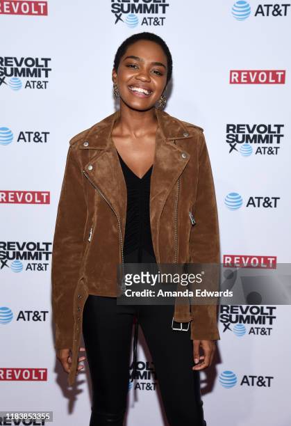 Actress China Anne McClain attends the REVOLT and AT&T Summit on October 27, 2019 in Los Angeles, California.