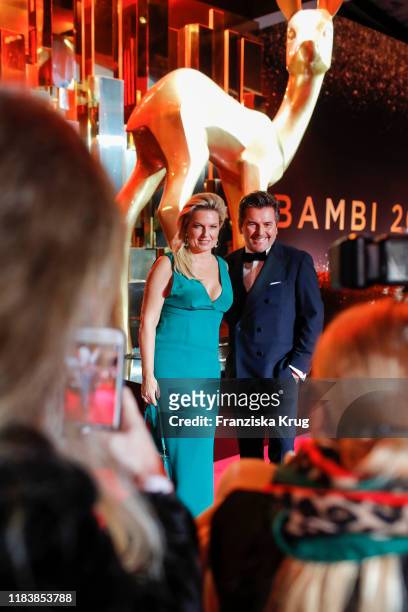 Thomas Anders and his wife Claudia Hess during the Mercedes-Benz AG at BAMBI 2019 at Festspielhaus Baden-Baden on November 21, 2019 in Baden-Baden,...