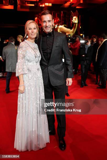 Kai Pflaume and his wife Ilke Pflaume during the Mercedes-Benz AG at BAMBI 2019 at Festspielhaus Baden-Baden on November 21, 2019 in Baden-Baden,...