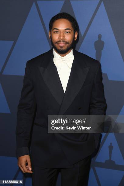 Kelvin Harrison Jr. Attends the Academy Of Motion Picture Arts And Sciences' 11th Annual Governors Awards at The Ray Dolby Ballroom at Hollywood &...