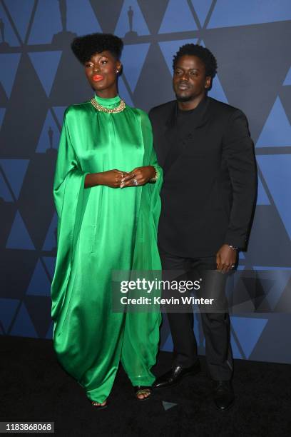 Jodie Turner-Smith and Daniel Kaluuya attend the Academy Of Motion Picture Arts And Sciences' 11th Annual Governors Awards at The Ray Dolby Ballroom...