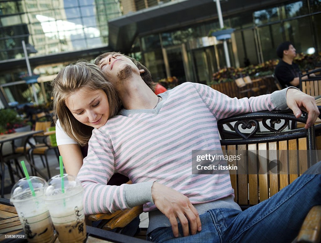 Young couple happy together