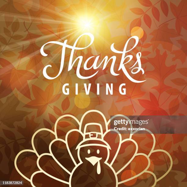 thanksgiving turkey cartoon icon - light festival parade stock illustrations