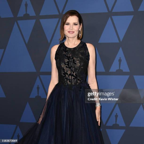 Geena Davis attends the Academy Of Motion Picture Arts And Sciences' 11th Annual Governors Awards at The Ray Dolby Ballroom at Hollywood & Highland...