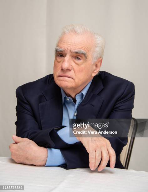Martin Scorsese at "The Irishman" Press Conference at the Four Seasons Hotel on October 25, 2019 in Beverly Hills, California.