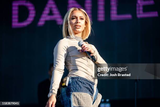 DaniLeigh performs at the Voodoo Music & Arts Experience at City Park on October 27, 2019 in New Orleans, Louisiana.