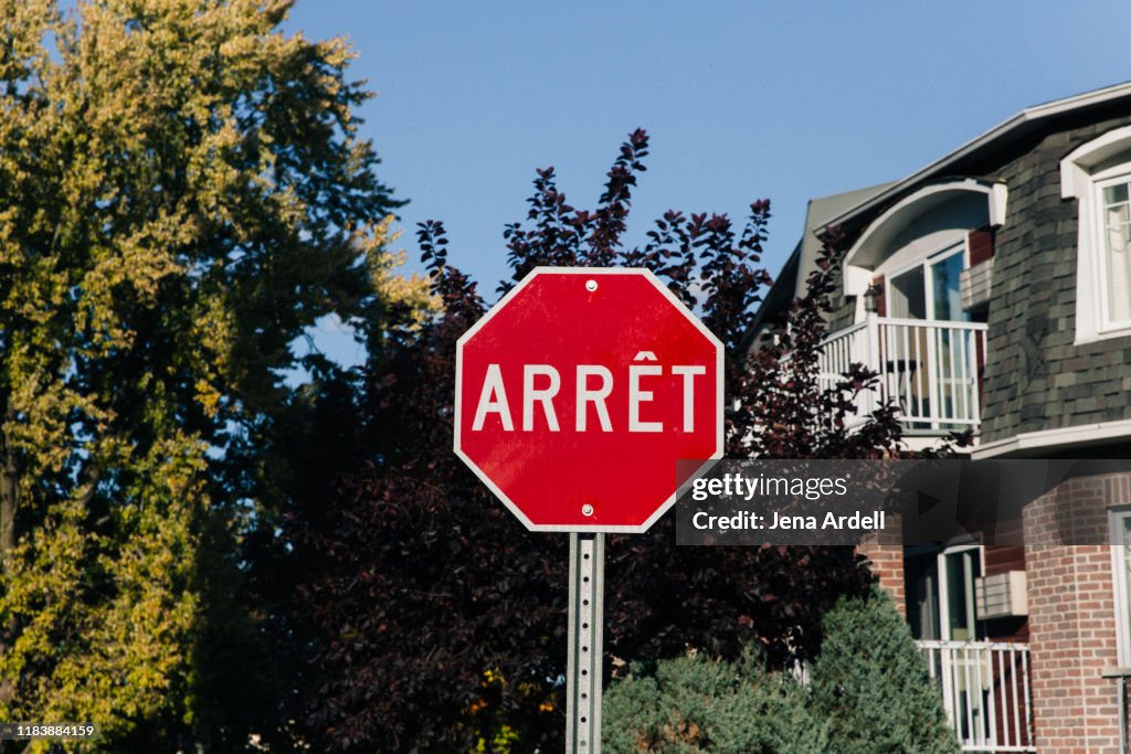 Arret, French Stop Sign, Warning Sign, Stop Sign