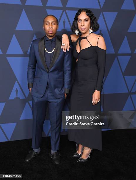 Lena Waithe and Melina Matsoukas arrives at the Academy Of Motion Picture Arts And Sciences' 11th Annual Governors Awards at The Ray Dolby Ballroom...