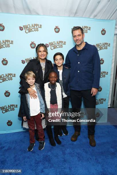 Mariska Hargitay, Peter Hermann and family attend the Opening Night of Big Apple Circus at Lincoln Center with Celebrity Ringmaster Neil Patrick...
