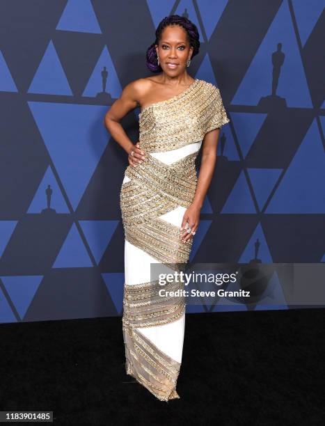 Regina King arrives at the Academy Of Motion Picture Arts And Sciences' 11th Annual Governors Awards at The Ray Dolby Ballroom at Hollywood &...