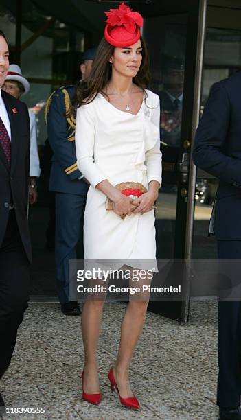 Catherine, Duchess of Cambridge visits the Canadian Museum of Civilization to attend a citizenship ceremony on July 1, 2011 in Gatineau, Canada.