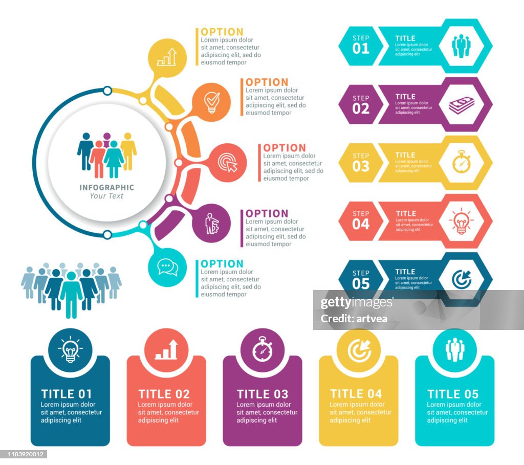 Insieme di elementi infografici