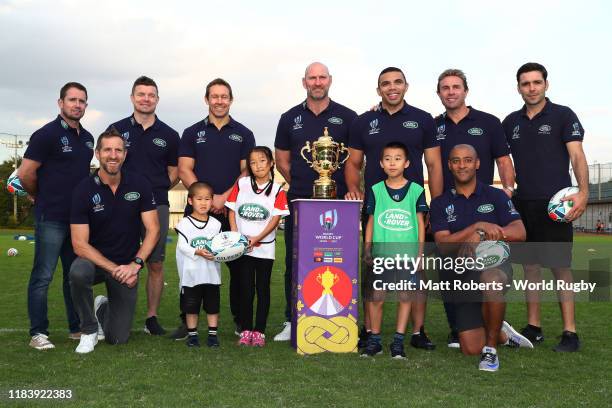 Land Rover ambassadors Jonny Wilkinson, Bryan Habana, Brian O’Driscoll, Will Greenwood, Lawrence Dallaglio and Justin Marshall, Dimitri Yachvili,...