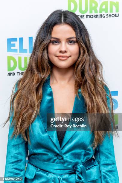 Singer Selena Gomez visits "The Elvis Duran Z100 Morning Show" at Z100 Studio on October 28, 2019 in New York City.