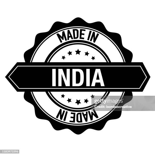 stamp sticker india - rural india stock illustrations