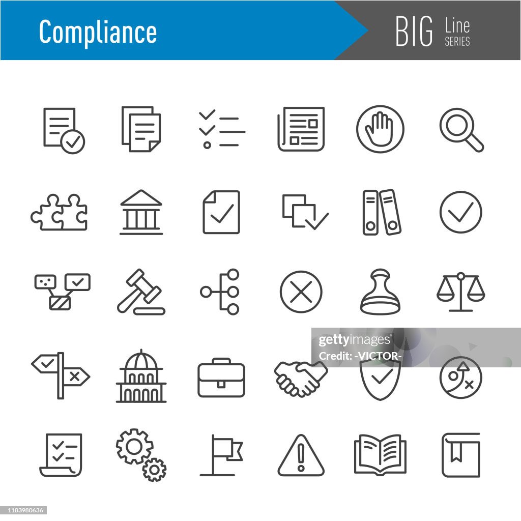 Compliance Icons - Big Line Serie