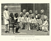 British Indian Army, Sikh officer instructing non-commissioned officers