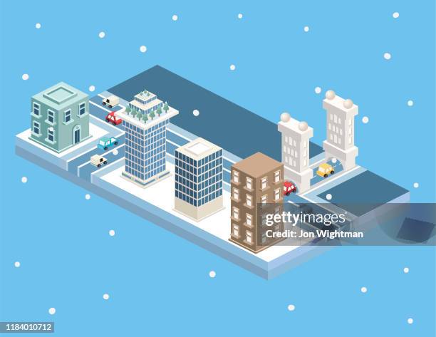 isometric modular city tiles - tall trees grass vector stock illustrations