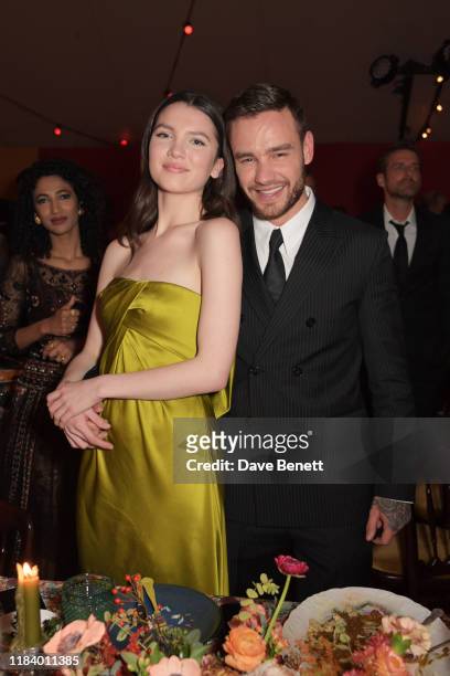 Maya Henry and Liam Payne attend the gala dinner in honour of Edward Enninful, winner of the Global VOICES Award 2019, during #BoFVOICES on November...