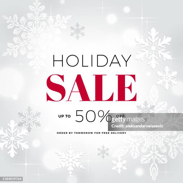 holiday sale banner - bargain hunting stock illustrations