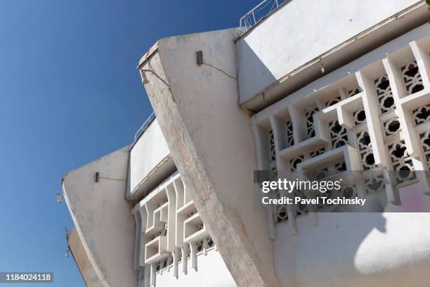 tashkent circus - prime example of soviet cosmic architecture, tashkent, uzbekistan - tashkent stock pictures, royalty-free photos & images