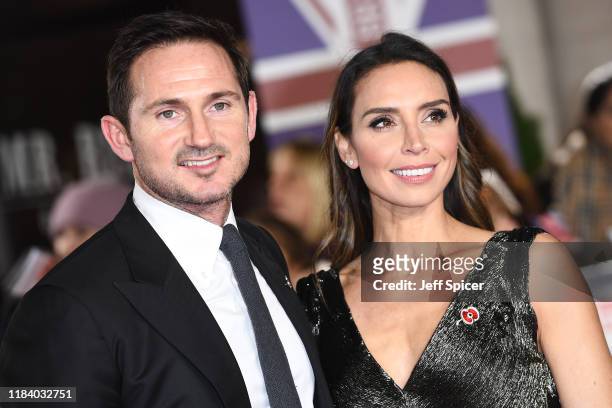 Frank Lampard and Christine Lampard attend Pride Of Britain Awards 2019 at The Grosvenor House Hotel on October 28, 2019 in London, England.