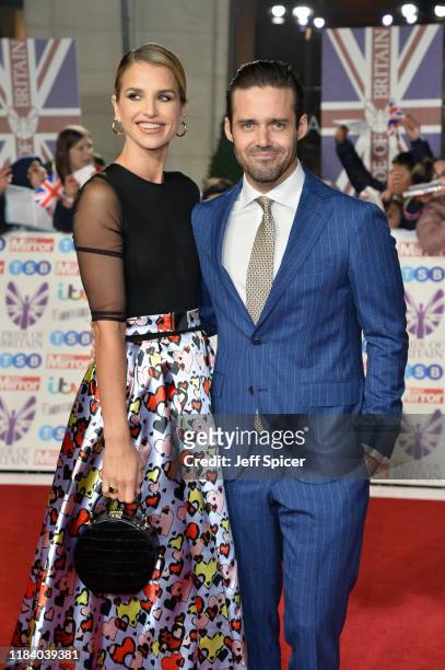 Vogue Williams and Spencer Matthews attend Pride Of Britain Awards 2019 at The Grosvenor House Hotel on October 28, 2019 in London, England.