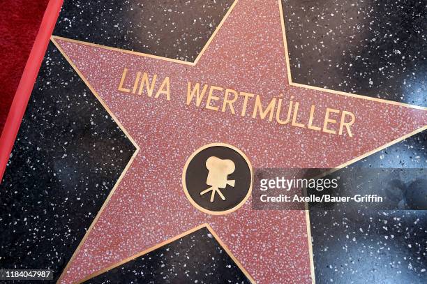 Lina Wertmuller is honored with a Star on the Hollywood Walk of Fame on October 28, 2019 in Hollywood, California.